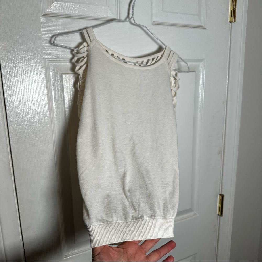 Armani Exchange White Tank Top